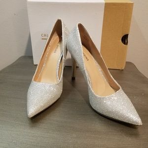 Silver Pumps